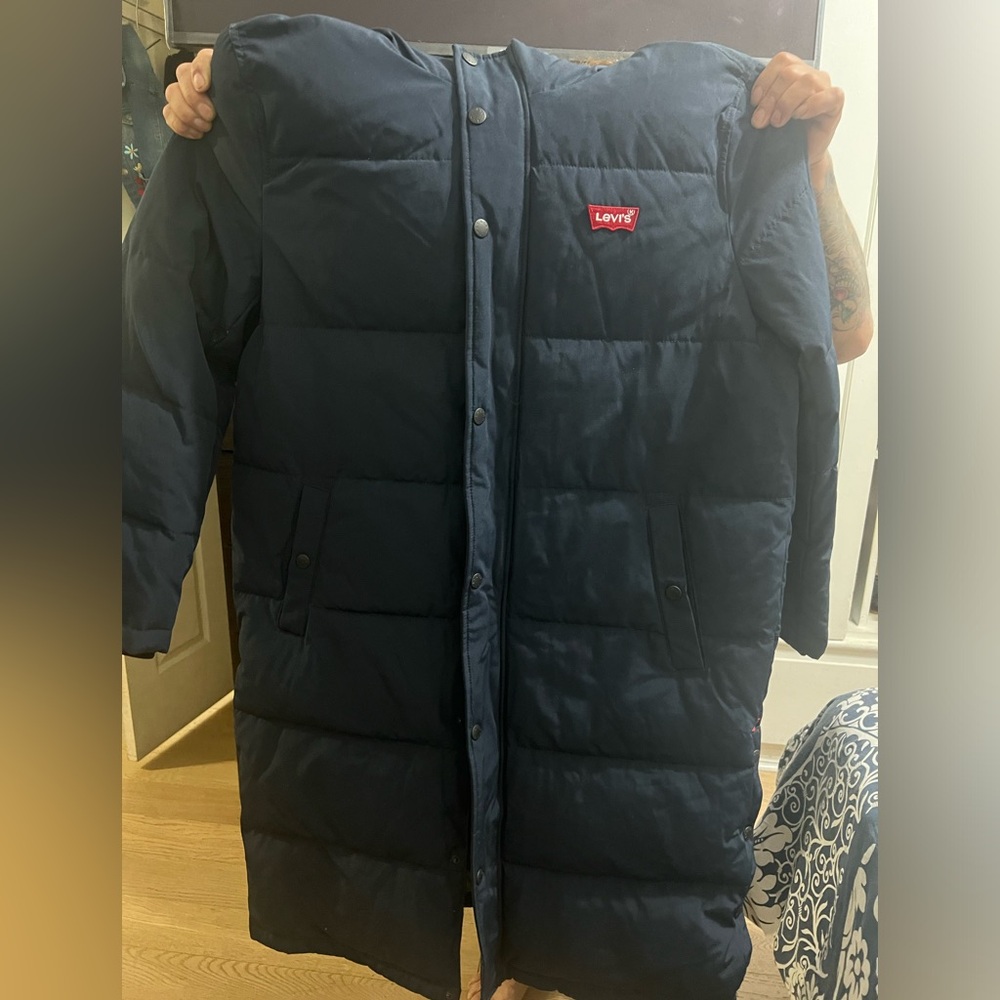 Levi's Dark Blue Puffer Jacket